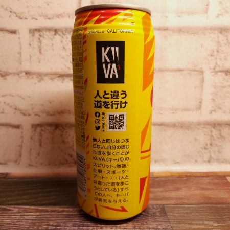 「ENERGY DRINK KIIVA(キーバ) PUNCH」を背面からみた画像2