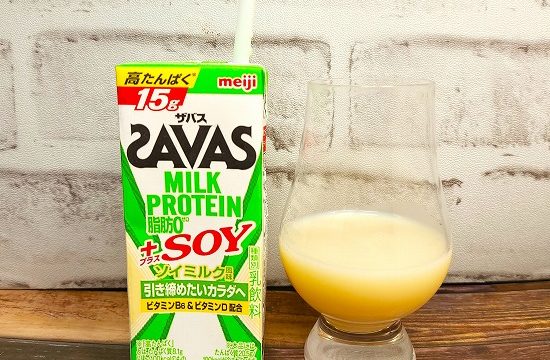 「SAVAS MILK PROTEIN プラスSOY ソイミルク風味」の画像